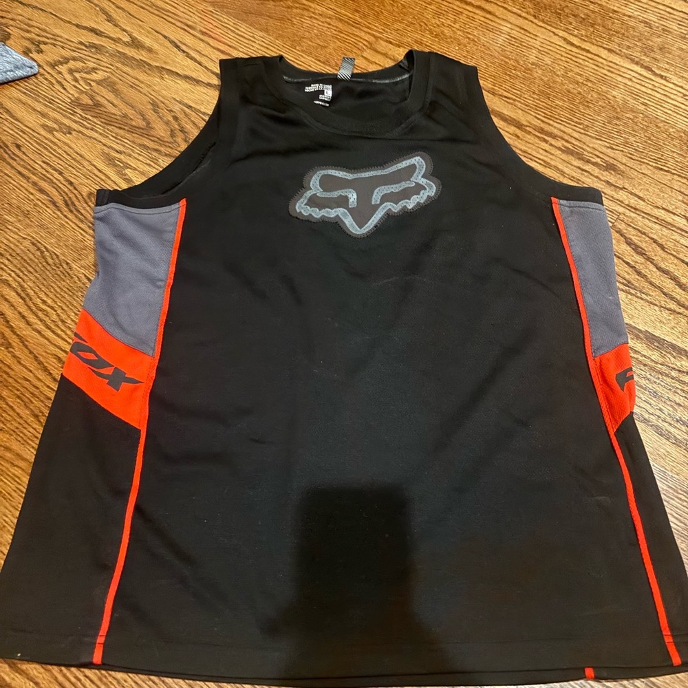 Fox Black and Red Tank Top